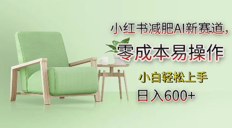 小红书减肥AI新赛道，零成本易操作，日入多张，小白轻松上手 - 冒泡网赚