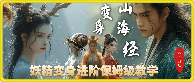 云天AI山海经变身视频教程，妖精变身进阶保姆级教学 - 冒泡网赚