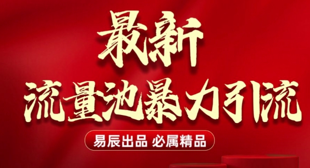 最新“流量池”无门槛暴力引流(全网首发)日引500+ - 冒泡网赚
