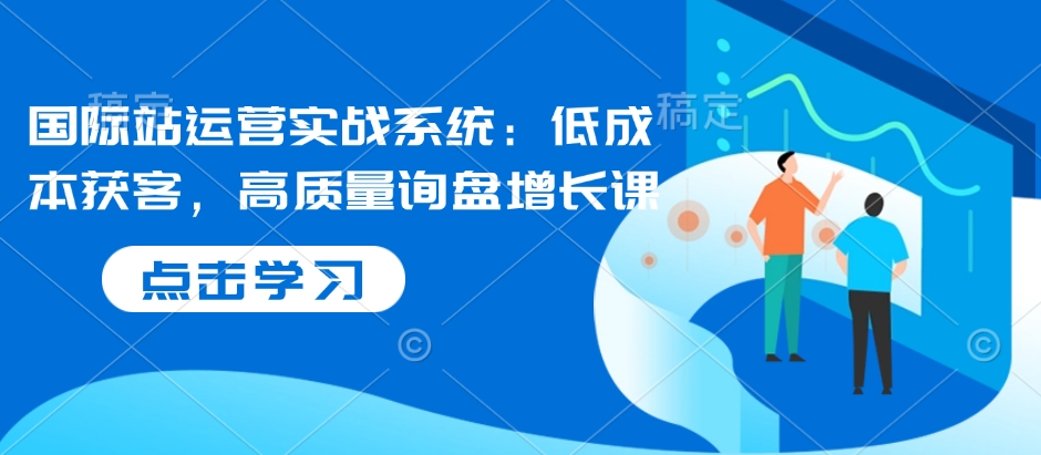国际站运营实战系统：低成本获客，高质量询盘增长课 - 冒泡网赚