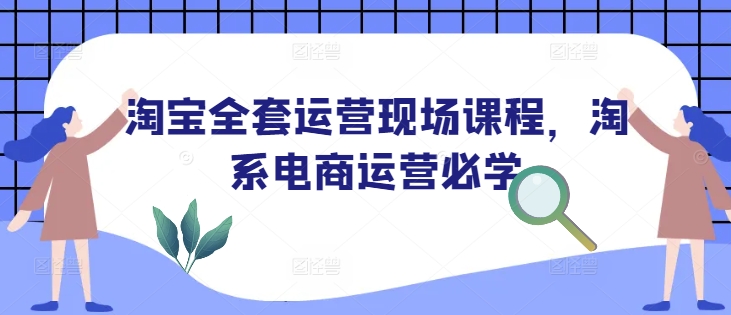 淘宝全套运营现场课程，淘系电商运营必学 - 冒泡网赚