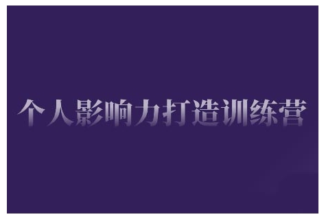 个人影响力打造训练营，掌握公域引流、私域运营、产品定位等核心技能，实现从0到1的个人IP蜕变 - 冒泡网赚