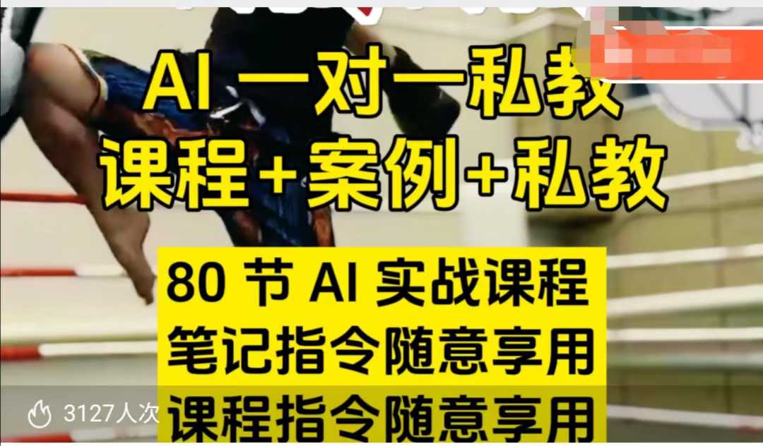 AI指令实战课，课程+案例，80节AI实战课程，笔记指令随意享用，课程指令随意享用 - 冒泡网赚