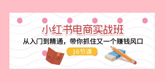 小红书电商实战班，从入门到精通，带你抓住又一个赚钱风口 - 福缘创业网