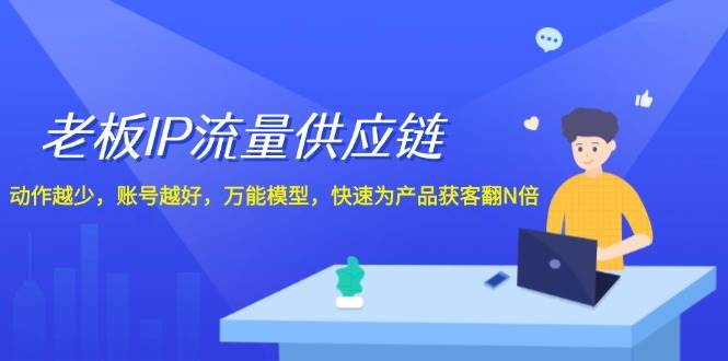 老板IP流量供应链，动作越少账号越好，万能模型快速为产品获客翻N倍！ - 福缘创业网