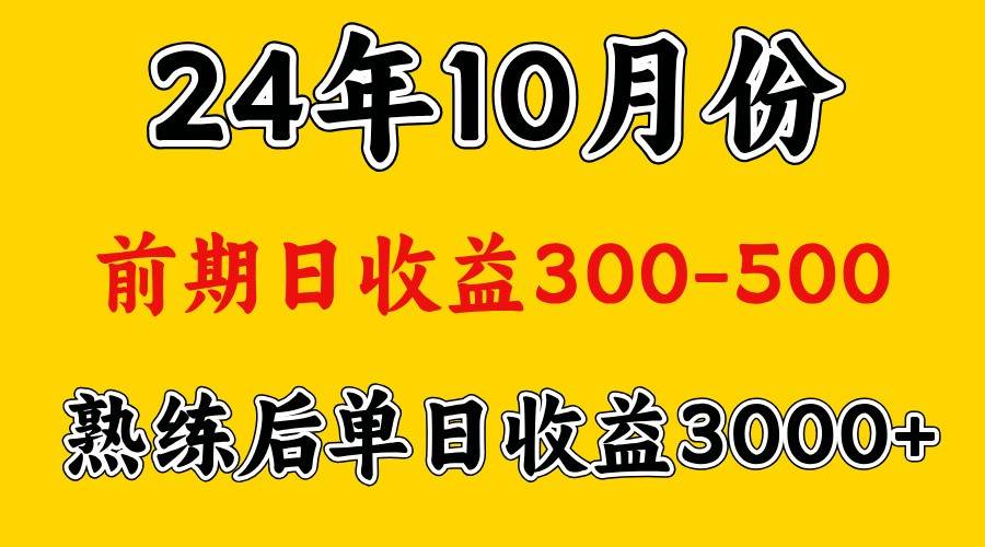 高手是怎么赚钱的.前期日收益500+熟练后日收益3000左右 - 福缘创业网