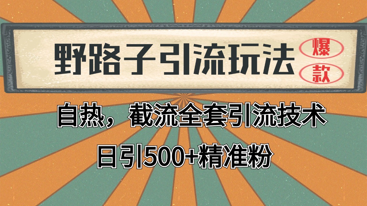抖音小红书视频号全平台引流打法，全自动引流日引2000+精准客户 - 福缘创业网
