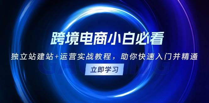 跨境电商小白必看！独立站建站+运营实战教程，助你快速入门并精通 - 福缘创业网