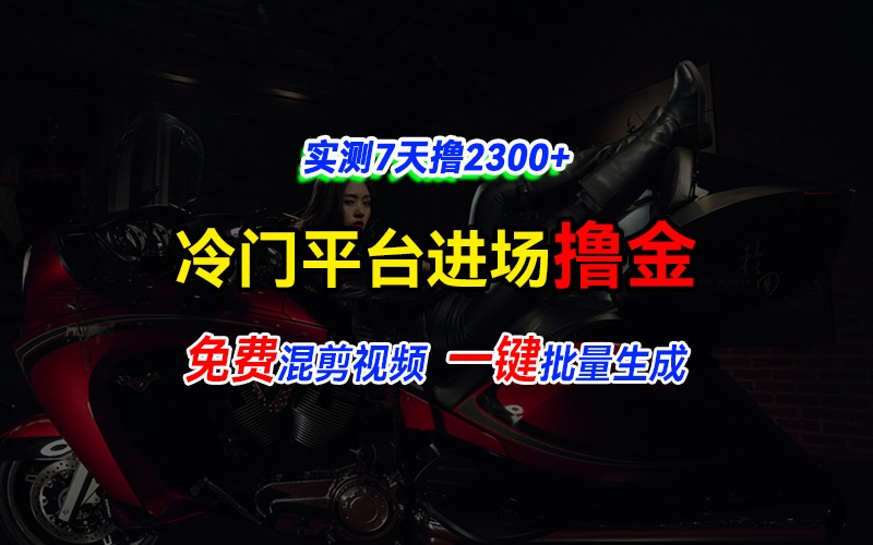 全新冷门平台vivo视频，快速免费进场搞米，通过混剪视频一键批量生成，实测7天撸2300+ - 福缘创业网