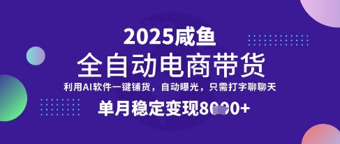 全网首发【闲鱼全自动电商带货】三年磨一剑，一朝露锋芒，单月稳定变现8k+ - 冒泡网赚