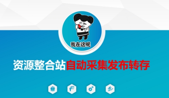 资源整合站自动采集发布转存，解放双手 - 冒泡网赚