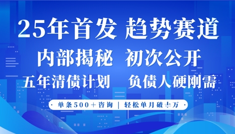 2025年首次公开，真正的事业型赛道，客咨不断，单月轻松破W - 冒泡网赚