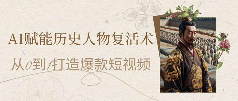 AI赋能历史人物复活术：从0到1打造爆款短视频 - 中创网