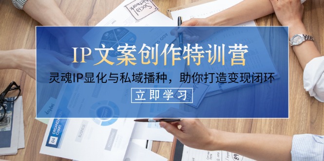 IP文案创作特训营，灵魂IP显化与私域播种，助你打造变现闭环（14节课） - 中创网