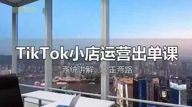 TikTok小店运营出单课，从开店选品、运营出单、发货回款，进行全流程讲解 - 冒泡网赚