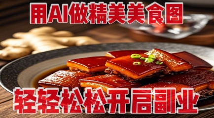 用AI做精美美食图，无需专业设备拍摄，轻轻松松开启副业 - 冒泡网赚