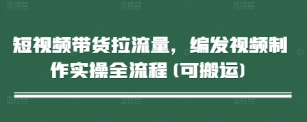 短视频带货拉流量，编发视频制作实操全流程(可搬运) - 冒泡网赚
