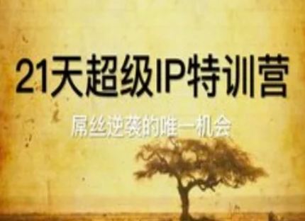 21天超级IP特训营，屌丝逆袭的唯一机会 - 冒泡网赚