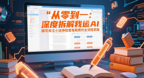 从零到一：深度拆解我运用AI撰写爽文小说挣取首笔稿费的全流程思路 - 冒泡网赚