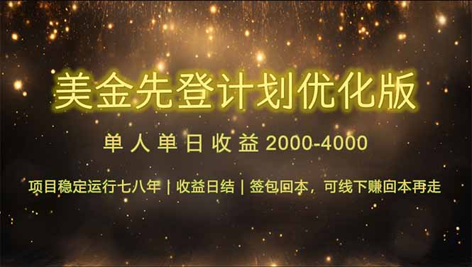 连续7-8年创单日收益冠军项目，日收益$600-1200 - 中创网