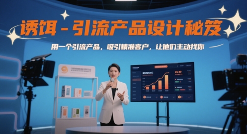 诱饵-引流产品设计秘笈，用一个引流产品，吸引精准客户，让他们主动找你 - 冒泡网赚
