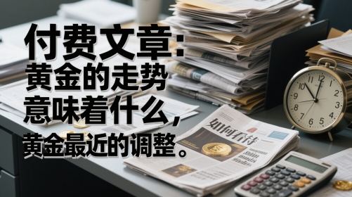 付费文章：黄金的走势意味着什么，如何看待黄金最近的调整 - 冒泡网赚