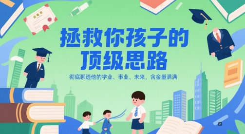 付费文章：拯救你孩子的顶级思路，彻底聊透他的学业、事业、未来，含金量满满 - 紫橙网创项目网-紫橙网创项目网
