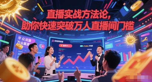 直播实战方法论，助你快速突破万人直播间门槛 - 冒泡网赚