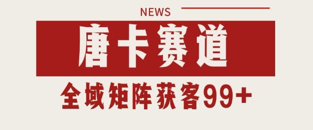 小红书某音唐卡赛道引流获客 自热矩阵日引200+ - 冒泡网赚