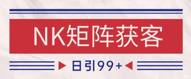 小红书某音NK赛道引流获客 自热矩阵日引200+ - 冒泡网赚