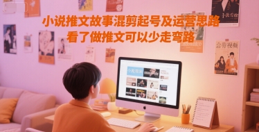 小说推文故事混剪起号及运营思路，看了做推文可以少走弯路 - 冒泡网赚