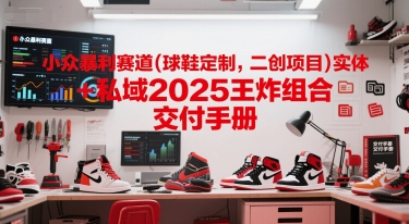 小众暴利赛道(球鞋定制，二创项目)实体+私域2025王炸组合  交付手册 - 冒泡网赚
