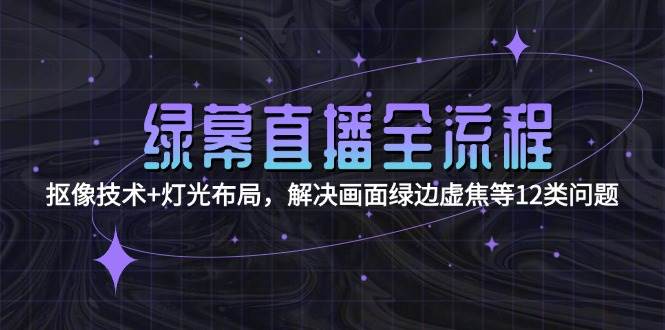 绿幕直播全流程：抠像技术+灯光布局，解决画面绿边虚焦等12类问题 - 福缘创业网