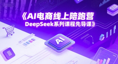 AI电商线上陪跑营，DeepSeek系列课程先导课 - 冒泡网赚