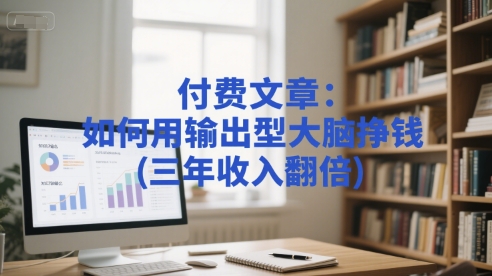 付费文章：如何用输出型大脑挣钱(三年收入翻倍) - 冒泡网赚