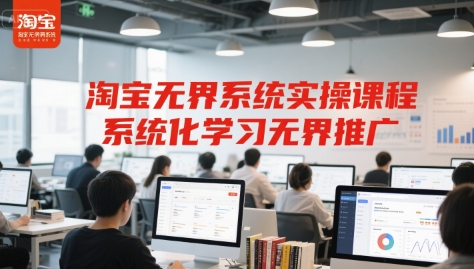 淘宝无界系统实操课程，系统化学习无界推广 - 冒泡网赚