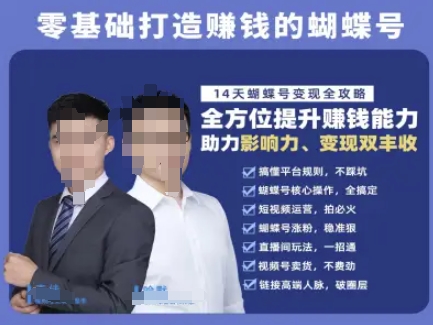 蝴蝶号专栏-视频号运营教程，零基础打造挣钱的蝴蝶号，14天蝴蝶号变现全攻略 - 冒泡网赚