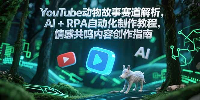 YouTube动物故事赛道解析，AI+RPA自动化制作教程，情感共鸣内容创作指南 - 福缘创业网