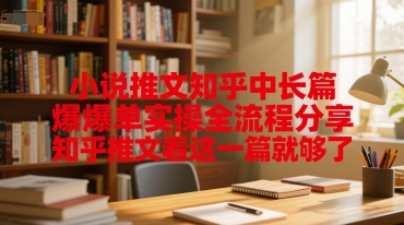 小说推文知乎中长篇爆单实操全流程分享，知乎推文看这一篇就够了 - 冒泡网赚