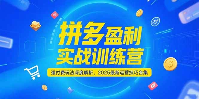 拼多多盈利实战训练营，强付费玩法深度解析，2025最新运营技巧合集 - 福缘创业网