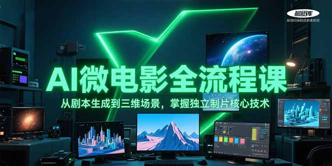 AI微电影全流程课，从剧本生成到三维场景，掌握独立制片核心技术 - 中创网