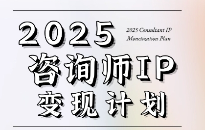 7天构建咨询师变现系统，2025咨询师IP变现计划训练营 - 冒泡网赚