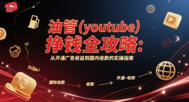 油管(youtube)挣钱全攻略：从开通广告收益到国内收款的实操指南 - 冒泡网赚
