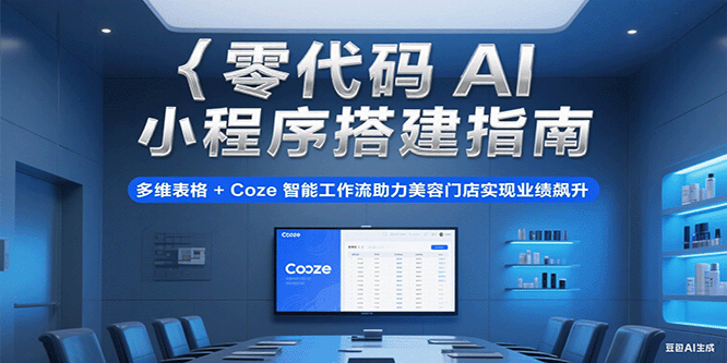 零代码AI小程序搭建指南，多维表格+Coze智能工作流助力美容门店实现业绩飙升 - 福缘创业网