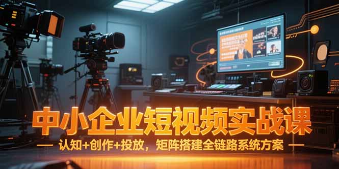 中小企业短视频实战课，认知+创作+投放，矩阵搭建全链路系统方案 - 中创网