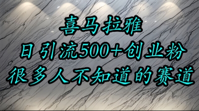 喜马拉雅，小而精的流量赛道，日进500+精准创业粉 - 冒泡网赚