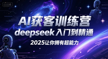 AI获客训练营，deepseek入门到精通，2025让你拥有超能力 - 冒泡网赚
