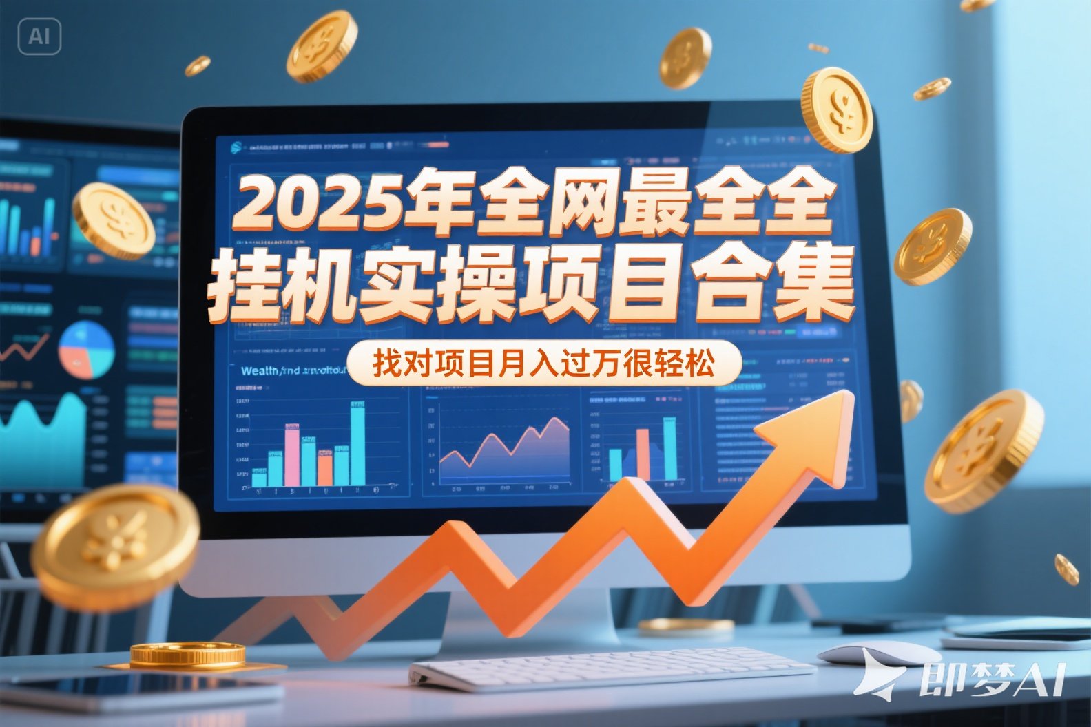 2025年挂机实操项目实操演练，挂机类型，AI直播类型，轻资产创业类型... - 中创网