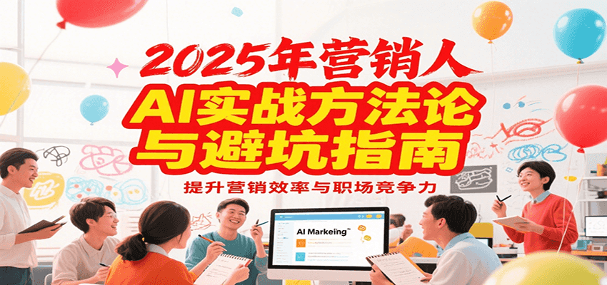 2025年营销实战方法论与避坑指南，利用AI提升营销效率与职场竞争力 - 福缘创业网
