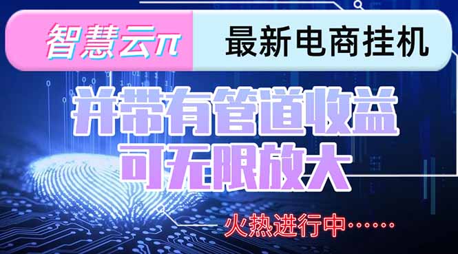 智慧云π电脑挂机单机每天收益300—500+ 并带有团队管道收益 可无限放大 - 中创网